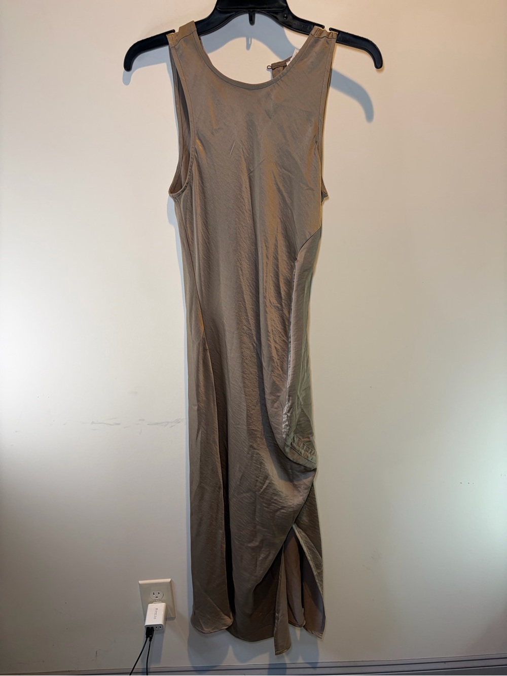 House of Harlow 1960 Taupe Sleeveless Maxi Dress